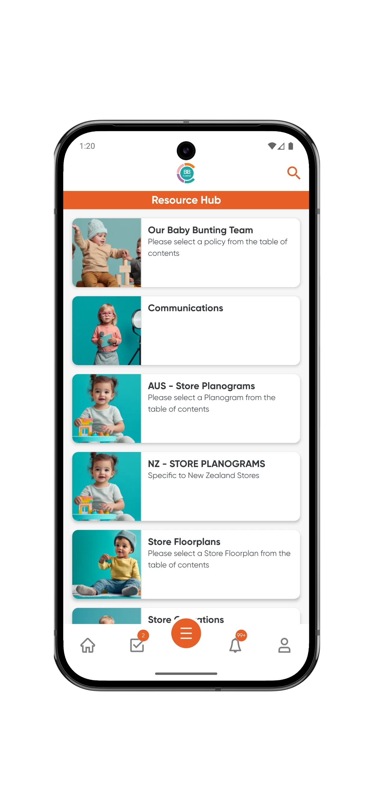 BB Central screenshot