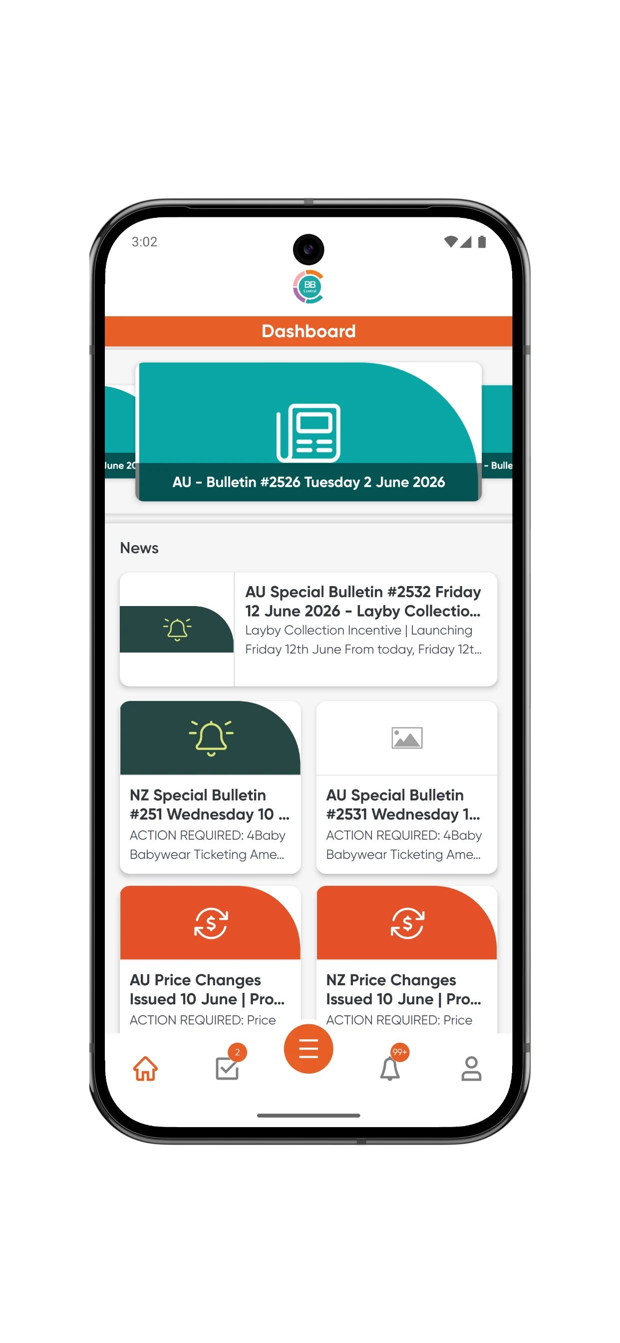 BB Central screenshot